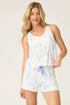 Pj Salvage Parisian Dream Whimsical Print Short Set